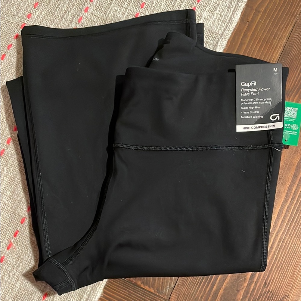 GAP Black Recycled Power Flare Pants